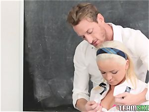 Cleo Vixen getting poked by her educator